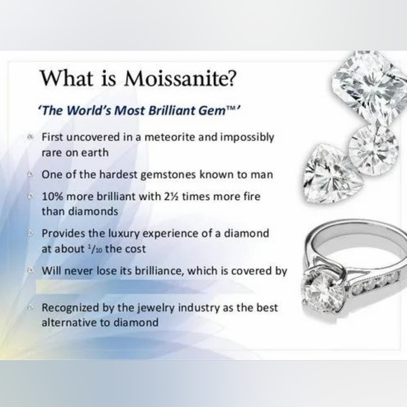 6ct.tw Moissanite 4 Prong Silver Earrings - Picture 7 of 13